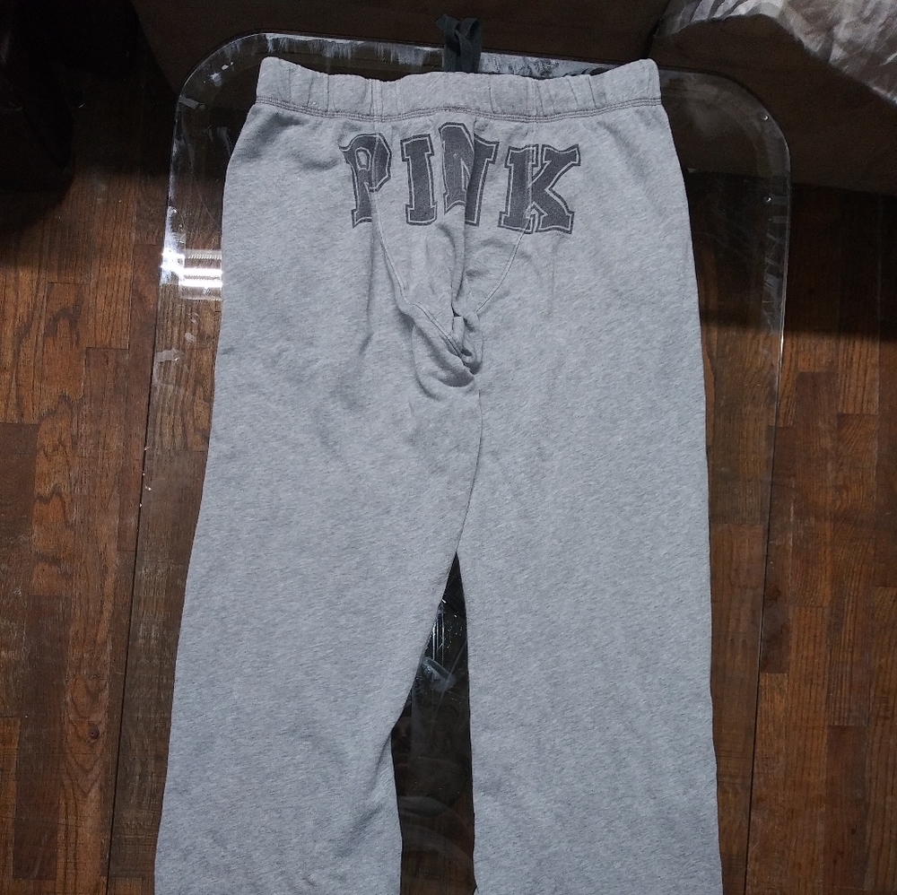 Vs pink sweat pants small